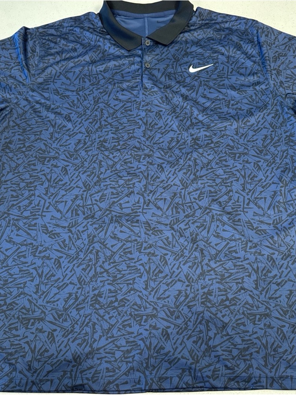 Nike Light Blue Dri-FIT Top with Gold Swoosh